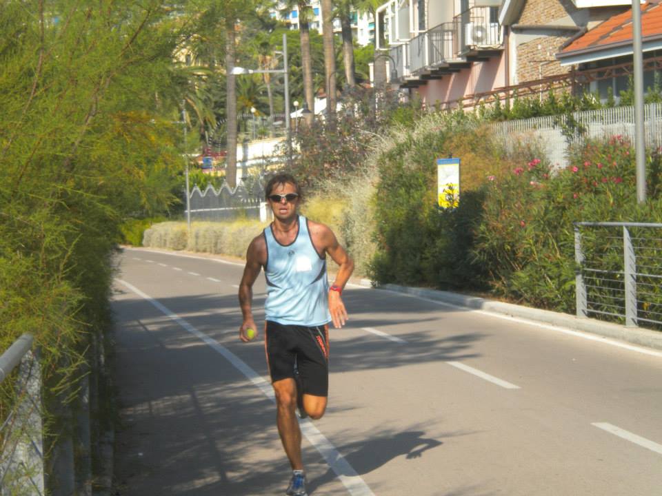 Luciano Pozzati al Triathlon Sprint di Roquebrune