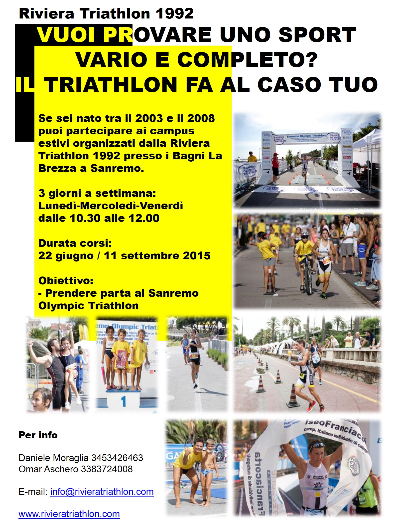 Corsi estivi della Riviera Triathlon 1992