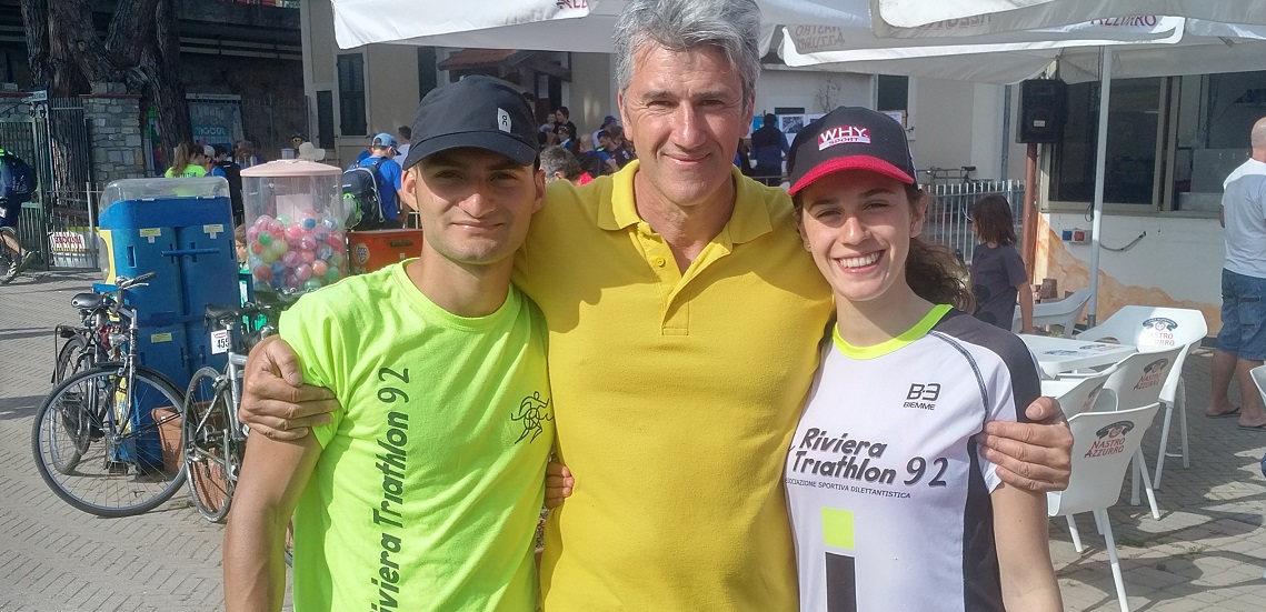 Grandissimi Bergamini e Polizzi al Triathlon Sprint di Andora