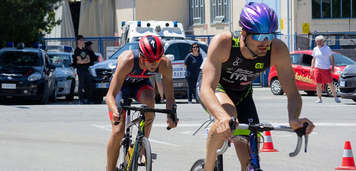 Grinza 4° al triathlon del Barbarossa